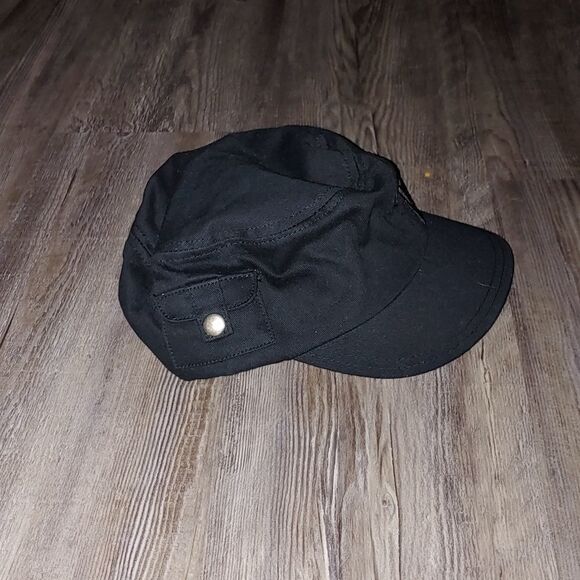 Puma black white cadet military style ladies hat NWOT - Picture 4 of 14